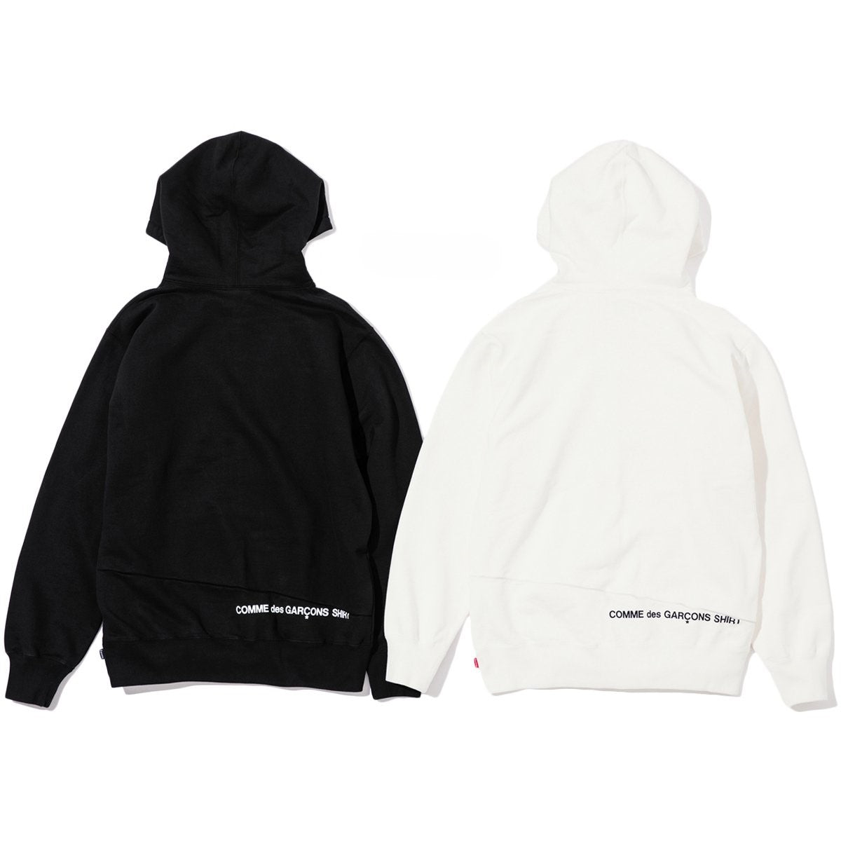 Split Box Logo Hoodie - Svart